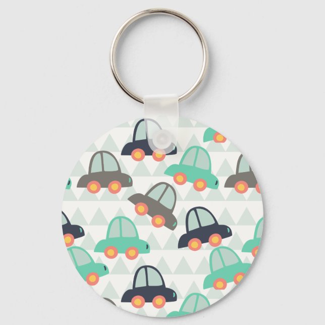 Bilar och fler bilar nyckelring (Framsida)