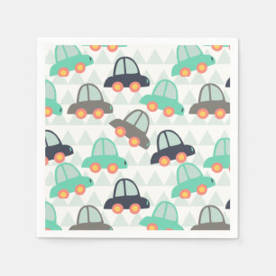 Bilar och fler bilar pappersservett