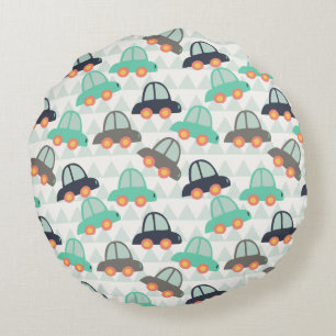 Bilar och fler bilar rund kudde