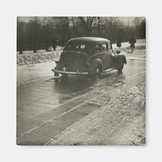 Bilar på väg magnet (Framsidan)