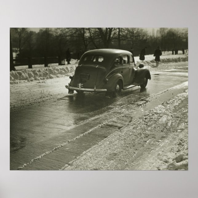 Bilar på väg poster (Framsidan)