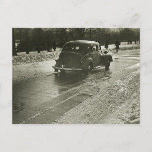 Bilar på väg vykort