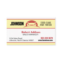 Bilåterförsäljare, Affärskortet begagnad bilparker