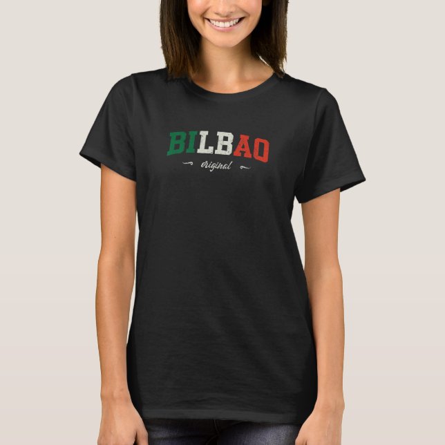 Bilbao Basque Country Sport Souvenir 2 T Shirt (Framsida)