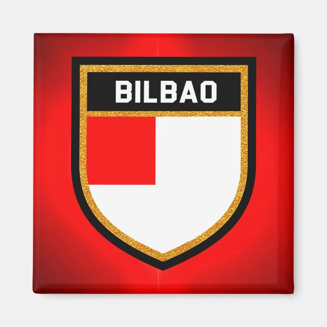 Bilbao Flagga Magnet (Framsidan)