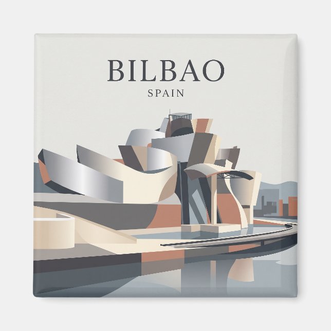 Bilbao Guggenheim Museum Spanien Magnet (Framsidan)