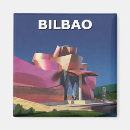 Bilbao Guggenheim Museum Travel Abstrakt Magnet