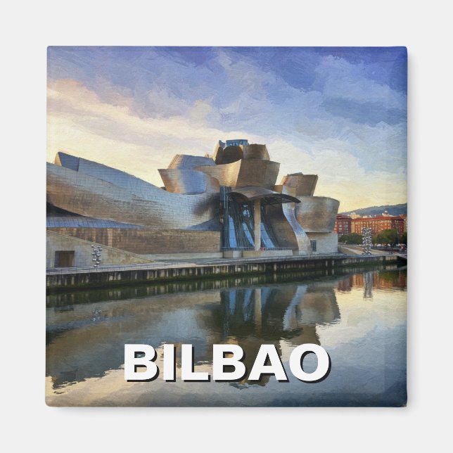 Bilbao Guggenheim Museum Travel Magnet (Framsidan)