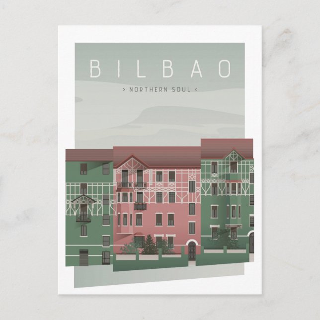 BILBAO ・ Northern Soul ・ Kirikiño Vykort (Framsida)