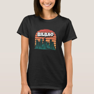 Bilbao Retro Spain Vintage Spanska resande Trave T Shirt