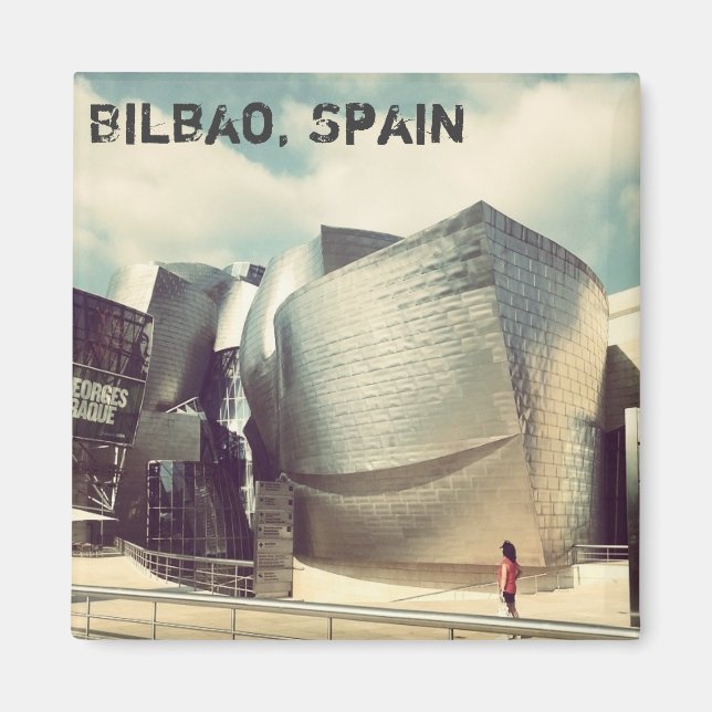 Bilbao Spain Fridge Magnet (Framsidan)