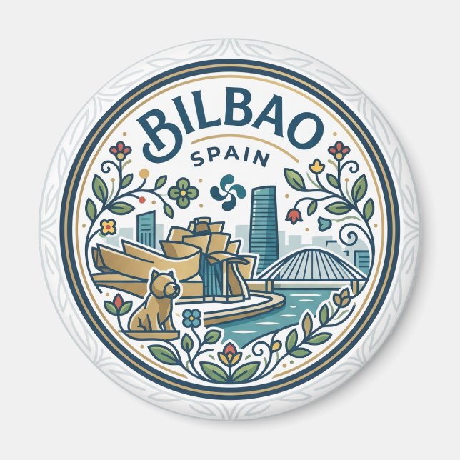 Bilbao, Spanien Spanien Magnet (Framsidan)