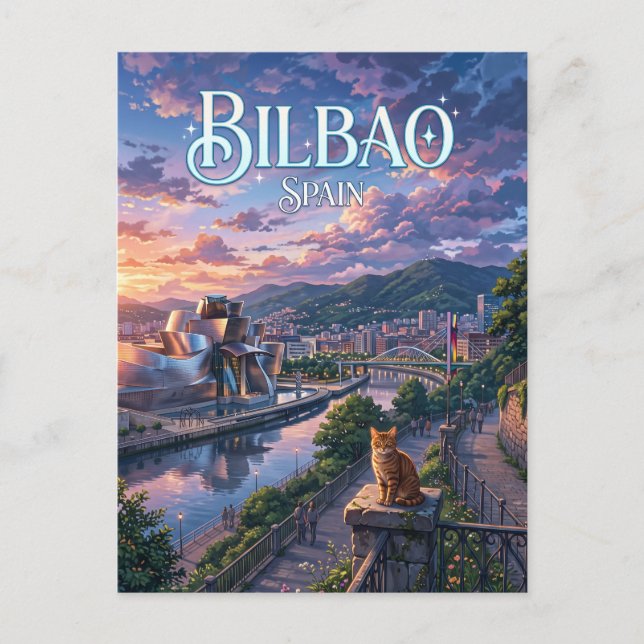 Bilbao Spanien Vykort (Framsida)