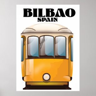 Bilbao Spansk reseaffisch för spårvagn Poster