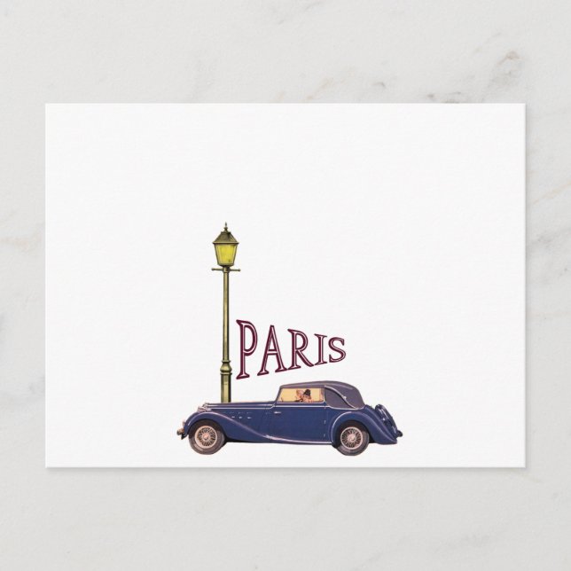 Bilbil 1920 - Paris Vykort (Framsida)