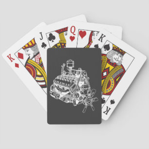 Bilbil v 12 motorbilskonst casinokort
