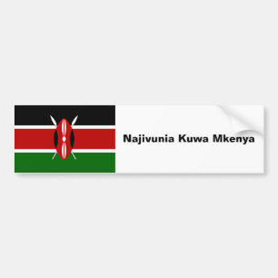 Bilbildekal: stolt att vara kenyanskt bildekal