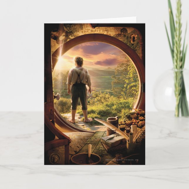 BILBO BAGGINS™ drar tillbaka i grevskapCollage Kort (Framsida)