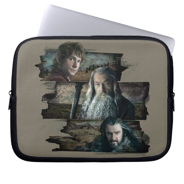 BILBO BAGGINS™, Gandalf, THORIN OAKENSHIELD™ Laptop Fodral (Framsidan)