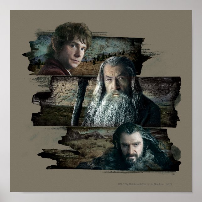BILBO BAGGINS™, Gandalf, THORIN OAKENSHIELD™ Poster (Framsidan)
