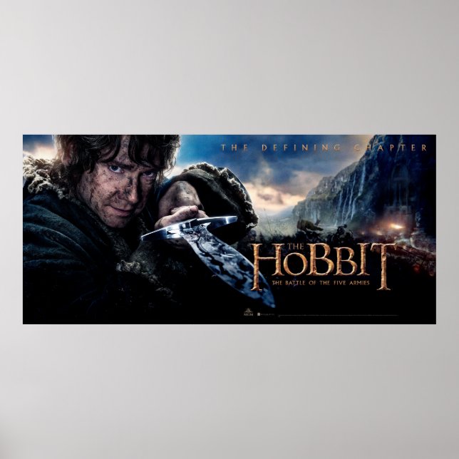 BILBO BAGGINS™ Holding Sting Poster (Framsidan)