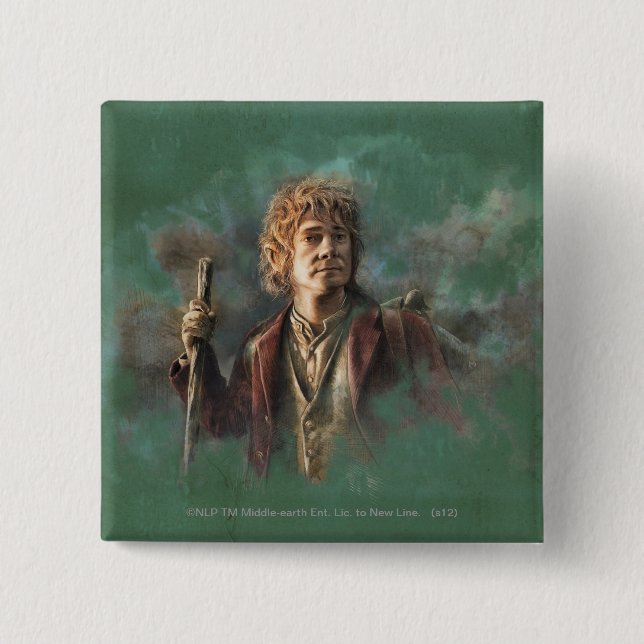 BILBO BAGGINS™ Illustration Knapp (Framsida)
