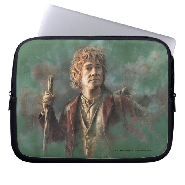 BILBO BAGGINS™ Illustration Laptop Sleeve (Framsidan)