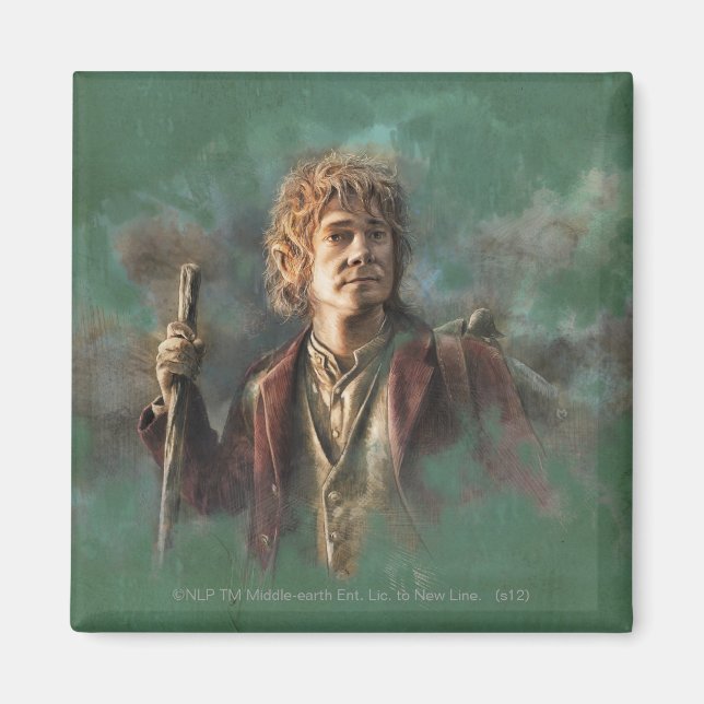 BILBO BAGGINS™ Illustration Magnet (Framsidan)
