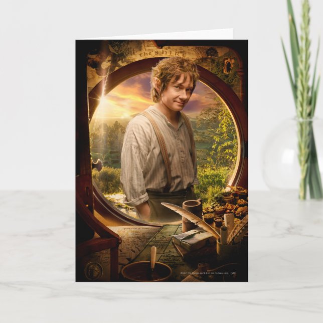 BILBO BAGGINS™ in Shire Collage Kort (Framsida)