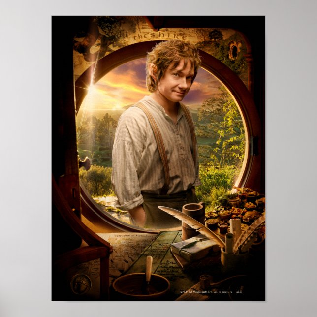 BILBO BAGGINS™ in Shire Collage Poster (Framsidan)