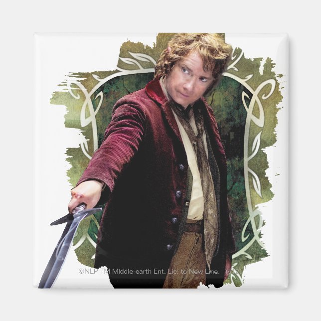 BILBO BAGGINS™ med svärd Magnet (Framsidan)