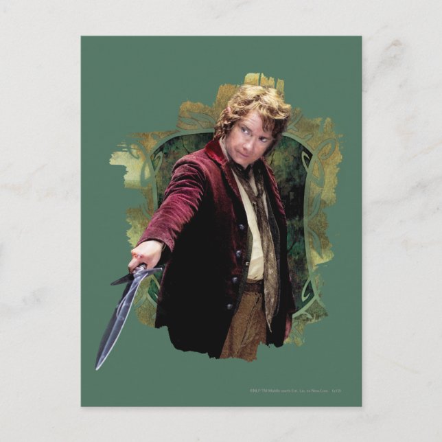 BILBO BAGGINS™ med svärd Vykort (Framsida)