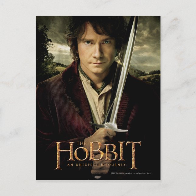 BILBO BAGGINS™ med Sword Vykort (Framsida)
