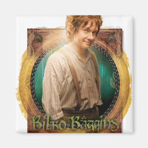 BILBO BAGGINS™-tecken med Namn Magnet