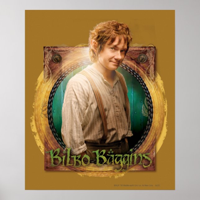 BILBO BAGGINS™-tecken med Namn Poster (Framsidan)