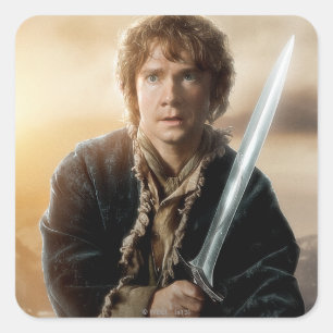 BILBO BAGGINS™-tecken Poster 2 Fyrkantigt Klistermärke