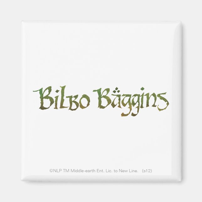 BILBO BAGGINS™ Texturerad Magnet (Framsidan)