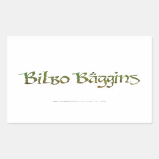 BILBO BAGGINS™ Texturerad Rektangulärt Klistermärke