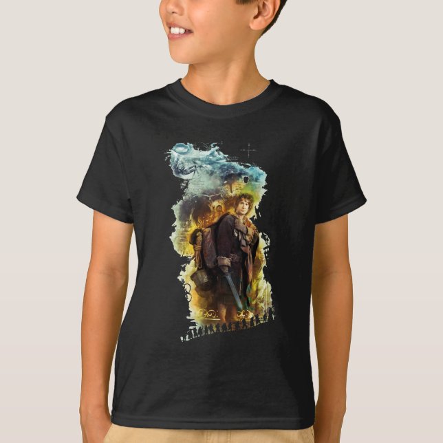 BILBO BAGGINS™ & The Company of Dwarves Graphic Tee Shirt (Framsida)