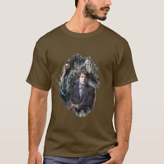 BILBO BAGGINS™, Thorin och Gandalf T Shirt (Framsida)