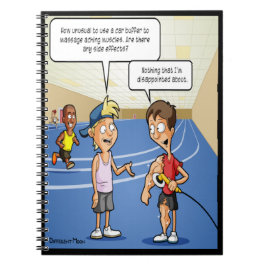 Bilbuffertmassage för funny anteckningsbok