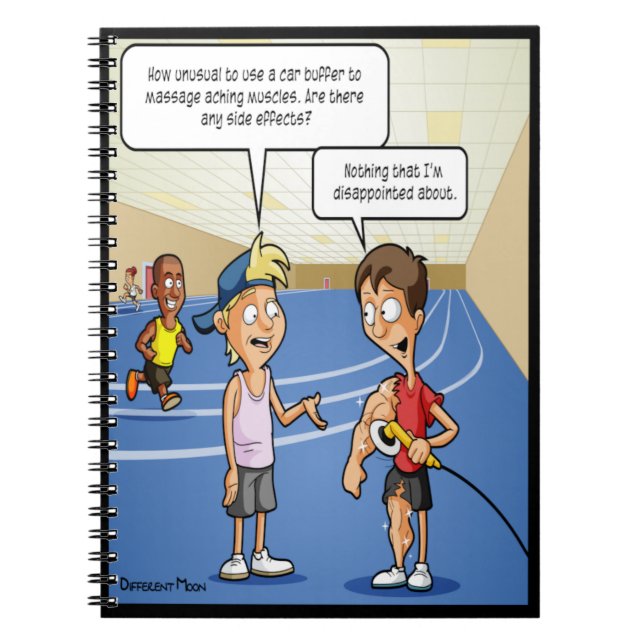 Bilbuffertmassage för funny anteckningsbok (Framsidan)