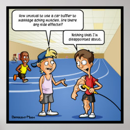 Bilbuffertmassage Funny Poster