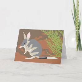 Bilby kort för påsk med kuvert
