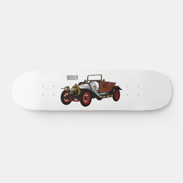 Bild 1920-tecknad för klassisk bil mini skateboard bräda 18,5 cm (Horz)