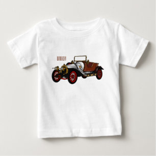 Bild 1920-tecknad för klassisk bil t shirt
