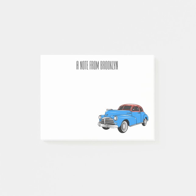 Bild 1948 för klassiskt tecknad post-it block (Framsida)