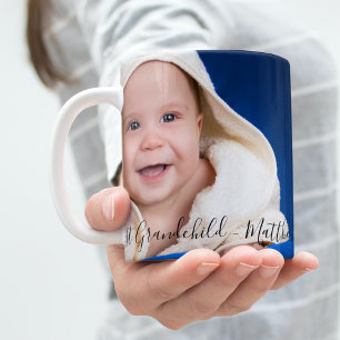 Bild 1:a barnbarnet för farföräldrar baby anpassni kaffemugg