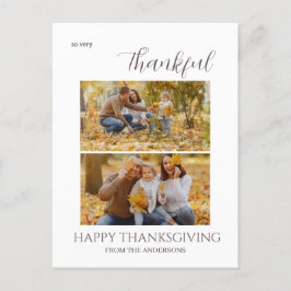 Bild 2 av den tacksamma Eleganten Happy thanksgivi Helg Vykort