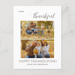 Bild 2 av den tacksamma Eleganten Happy thanksgivi Helg Vykort